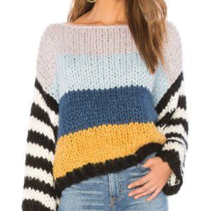 Blank NYC Mixed Signals Striped Chunky Sweater